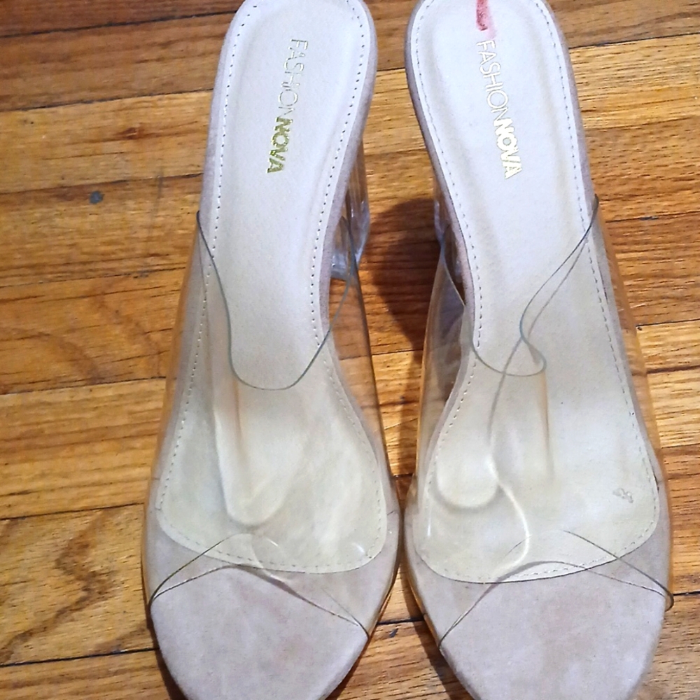 CLear high heels